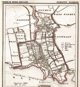 Zaandam - kaart 1868